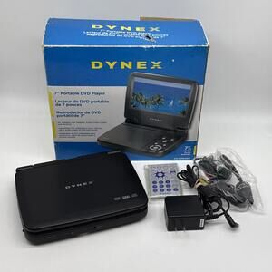 Dynex DX-BDVD7 7” Portable DVD Player Tested Working